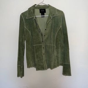 Green Snap Up Jacket M Za Zee